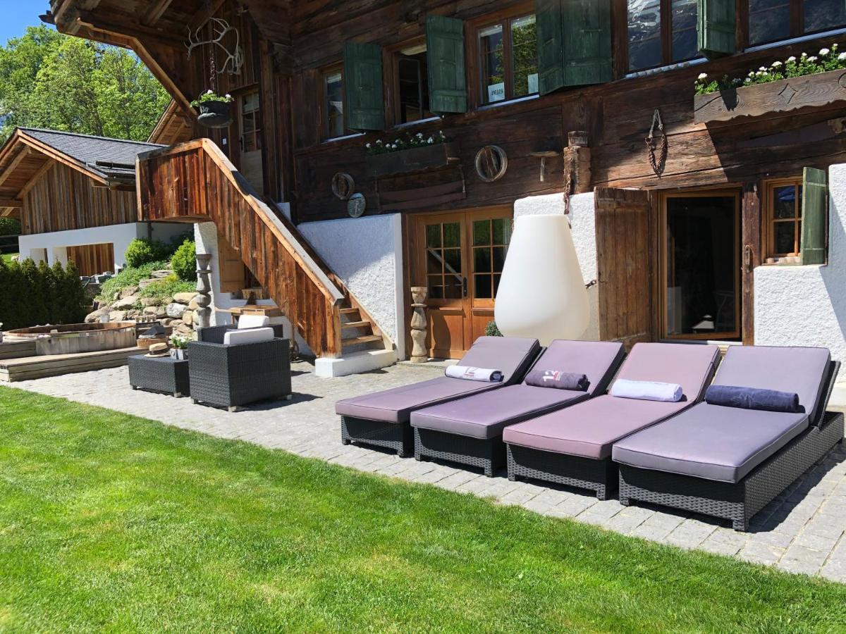 Gstaad - Luxueux Appartement Design ***** Gsteig Bagian luar foto